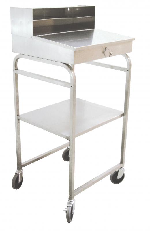 24-inch Stainless Steel Mobile Receiving Desk 1 24-inch Stainless Steel Mobile Receiving Desk